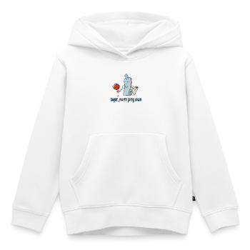Chérie, tu vas tomber - Sweat Premium à capuche enfant bio - blanc - Devant - AI Model Kid Female (0cm)