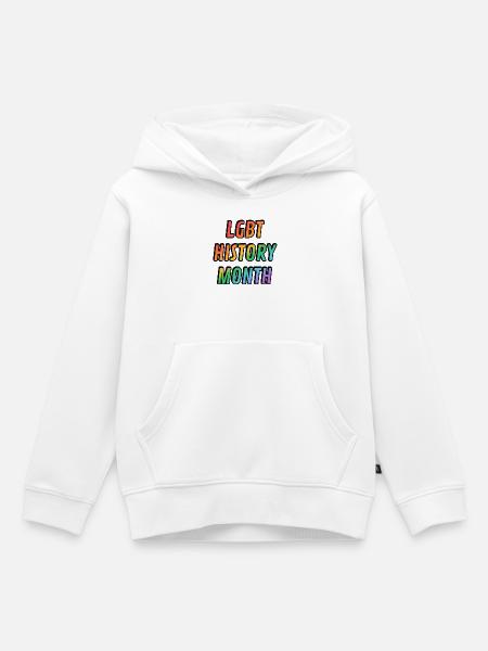 LGBT-Geschichtsmonat - Kinder Premium Organic Hoodie - Weiß