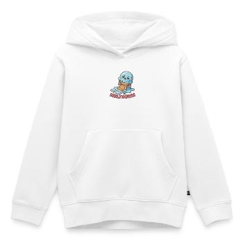 Effondrement total - Dessert triste et drôle - Sweat Premium à capuche enfant bio - blanc - Devant - AI Model Kid Female (0cm)