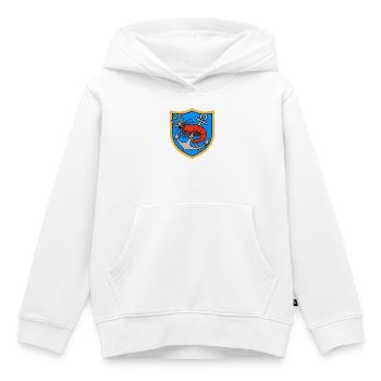Krabbenfischer Wappen - Kinder Premium Organic Hoodie - Weiß - Vorne - AI Model Kid Female (0cm)