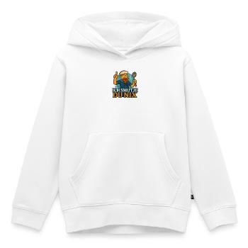 Boat chef saying "Ich Smutje - Du Nix" - Kids Premium Organic Hoodie - white - Front - AI Model Kid Female (0cm)