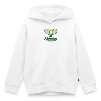 Sunday Tennis Club 2026 - Kinder Premium Organic Hoodie - Weiß - Vorne - AI Model Kid Female (0cm)