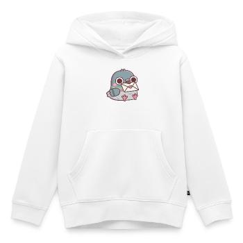 Süße Taube mit Liebesbrief - Kinder Premium Organic Hoodie - Weiß - Vorne - AI Model Kid Female (0cm)