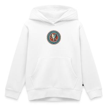 Motif du symbole du perdant de la coupe triste - Sweat Premium à capuche enfant bio - blanc - Devant - AI Model Kid Female (0cm)