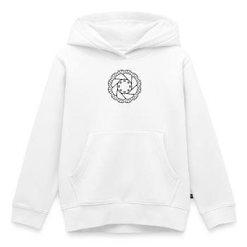 Brake Disc Bicycle MTB Part - Kids Premium Organic Hoodie - white - Front - AI Model Kid Female (0cm)