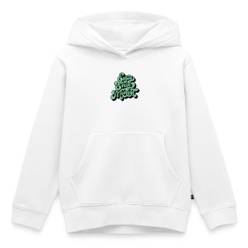 Profite de chaque instant - Sweat Premium à capuche enfant bio - blanc - Devant - AI Model Kid Female (0cm)