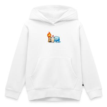 Opposites Sip Together - Kids Premium Organic Hoodie - white - Front - AI Model Kid Female (0cm)