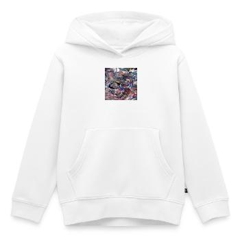 Casual Art - Kids Premium Organic Hoodie - white - Front - AI Model Kid Female (0cm)
