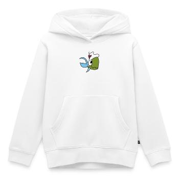 Meeresfreund Fisch Herz Cartoon - Kinder Premium Organic Hoodie - Weiß - Vorne - AI Model Kid Female (0cm)