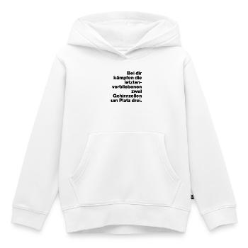 CASSE-TÊTES, SARCASME, DISPUTE MALICIEUSE AVEC TOI - Sweat Premium à capuche enfant bio - blanc - Devant - AI Model Kid Female (0cm)