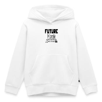 Zukünftige Oma lädt in Bearbeitung - Kinder Premium Organic Hoodie - Weiß - Vorne - AI Model Kid Female (0cm)