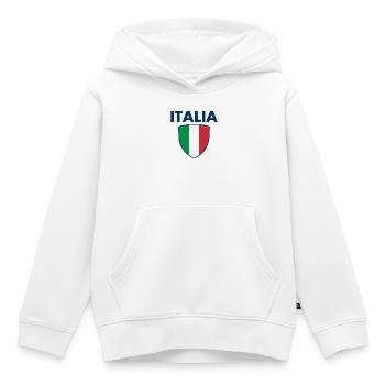Armoiries de l’Italie - Italie - Italie - Italia - Sweat Premium à capuche enfant bio - blanc - Devant - AI Model Kid Female (0cm)