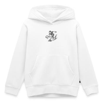 Dynamischer Tennisspieler in Schwarzweiß - Kinder Premium Organic Hoodie - Weiß - Vorne - AI Model Kid Female (0cm)