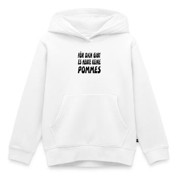 Pommes - Kinder Premium Organic Hoodie - Weiß - Vorne - AI Model Kid Female (0cm)