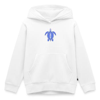 Tortue - Sweat Premium à capuche enfant bio - blanc - Devant - AI Model Kid Female (0cm)