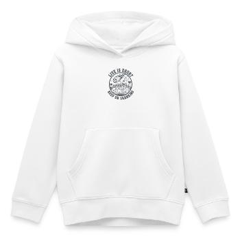 Live est court Keep on Skanking - Sweat Premium à capuche enfant bio - blanc - Devant - AI Model Kid Female (0cm)