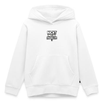 Not My Problem – Provocative Saying - Kids Premium Organic Hoodie - white - Front - AI Model Kid Female (0cm)