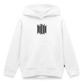 Geometric Equalizer Pulse - Kids Premium Organic Hoodie - white - Front - AI Model Kid Female (0cm)