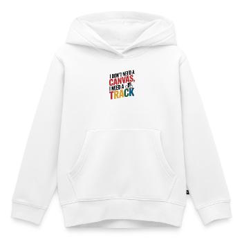 Künstlerischer Kreislauffluss - Kinder Premium Organic Hoodie - Weiß - Vorne - AI Model Kid Female (0cm)
