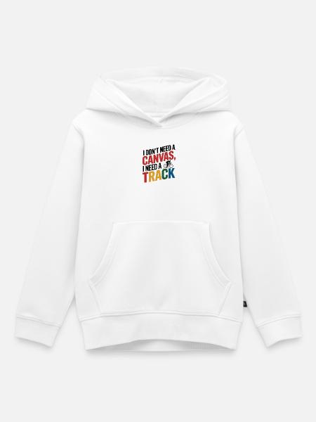 Künstlerischer Kreislauffluss - Kinder Premium Organic Hoodie - Weiß