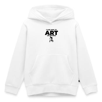 Künstlerische Radfahrkunst - Kinder Premium Organic Hoodie - Weiß - Vorne - AI Model Kid Female (0cm)