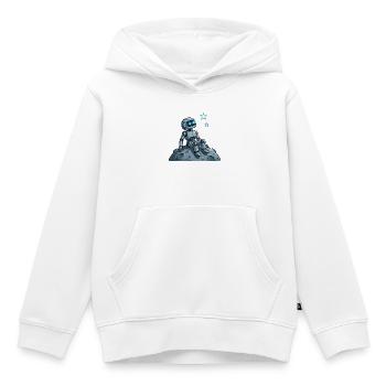 9 Der nachdenkliche Roboter - Kinder Premium Organic Hoodie - Weiß - Vorne - AI Model Kid Female (0cm)