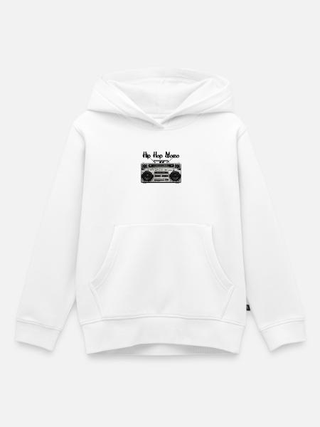 Ghetto Blaster - Kinder Premium Organic Hoodie - Weiß