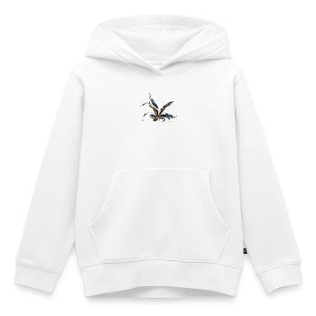 Leaf layers - Kids Premium Organic Hoodie - white - Front - AI Model Kid Female (0cm)