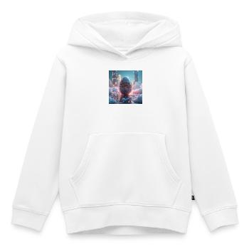 Ostern in der Zukunft - Kinder Premium Organic Hoodie - Weiß - Vorne - AI Model Kid Female (0cm)