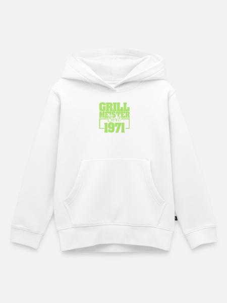 Grillen 1971 - Kinder Premium Organic Hoodie - Weiß