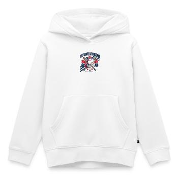 Red White Baseball All Star Spirit - Kinder Premium Organic Hoodie - Weiß - Vorne - AI Model Kid Female (0cm)