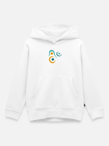 yoga-design_10 - Kinder Premium Organic Hoodie - Weiß