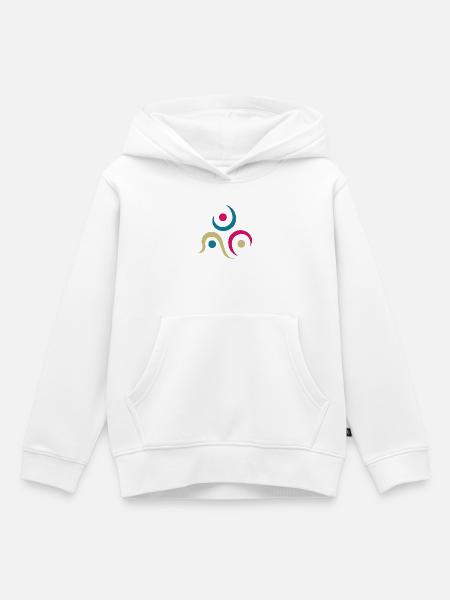 yoga-design_9 - Kinder Premium Organic Hoodie - Weiß