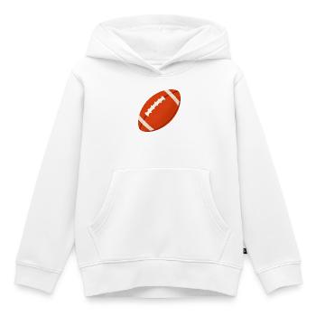 Tendances des sports de football américain - Sweat Premium à capuche enfant bio - blanc - Devant - AI Model Kid Female (0cm)