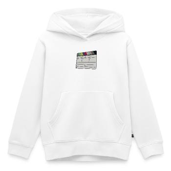 Cinematic Clapperboard Color Bars Retro Film - Kids Premium Organic Hoodie - white - Front - AI Model Kid Female (0cm)