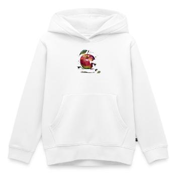Colorful apple with ants - Kids Premium Organic Hoodie - white - Front - AI Model Kid Female (0cm)