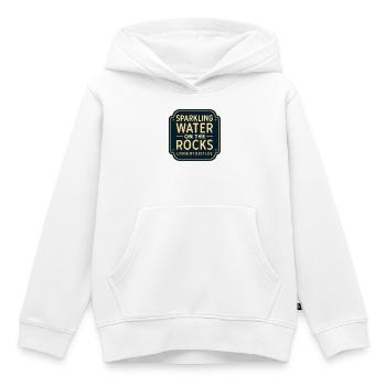 Eau pétillante sur rochers, néon - Sweat Premium à capuche enfant bio - blanc - Devant - AI Model Kid Female (0cm)