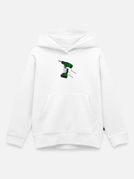 Handwerker - Kinder Premium Organic Hoodie - Weiß