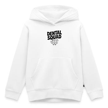 Brigade dentaire - Sweat Premium à capuche enfant bio - blanc - Devant - AI Model Kid Female (0cm)