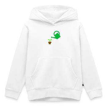 Garten - Kinder Premium Organic Hoodie - Weiß - Vorne - AI Model Kid Female (0cm)