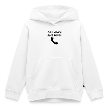 Telefon - Kinder Premium Organic Hoodie - Weiß - Vorne - AI Model Kid Female (0cm)