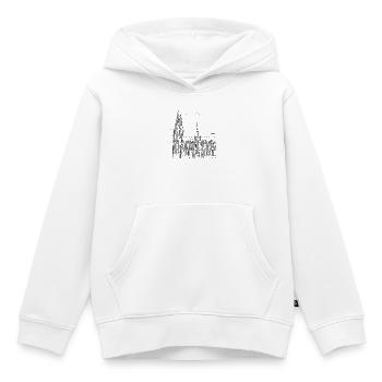 Köln Dom – Line Art PLZ - Kinder Premium Organic Hoodie - Weiß - Vorne - AI Model Kid Female (0cm)