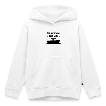 Motorboot - Kinder Premium Organic Hoodie - Weiß - Vorne - AI Model Kid Female (0cm)