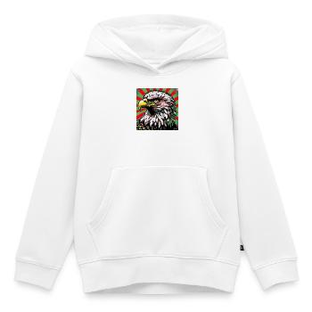 aigle - Sweat Premium à capuche enfant bio - blanc - Devant - AI Model Kid Female (0cm)