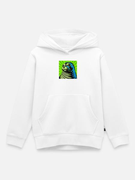 Siegel - Kinder Premium Organic Hoodie - Weiß
