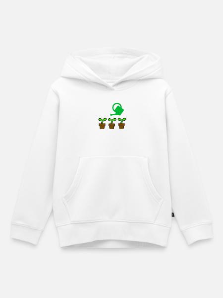 Garten - Kinder Premium Organic Hoodie - Weiß