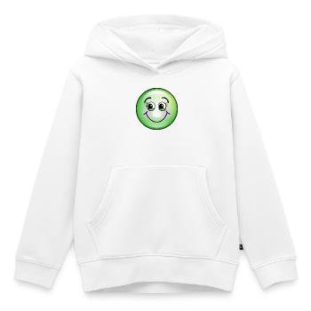 Niedliche grüne Blase - Kinder Premium Organic Hoodie - Weiß - Vorne - AI Model Kid Female (0cm)