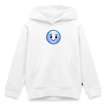 Niedliche blaue Blase - Kinder Premium Organic Hoodie - Weiß - Vorne - AI Model Kid Female (0cm)