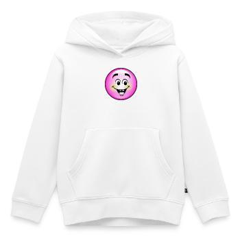 Niedliche pinke Blase - Kinder Premium Organic Hoodie - Weiß - Vorne - AI Model Kid Female (0cm)