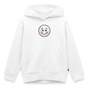 Niedliche graue Blase - Kinder Premium Organic Hoodie - Weiß - Vorne - AI Model Kid Female (0cm)